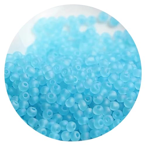 160pcs Matte Colorful Glass Frosted Beads 4mm, Glass Frosted Rice Beads Craft Bead for Jewelry Making Bracelets Necklaces DIY,M14 - color: M14, size: 160pcs-4mm