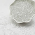 White Glass Seed Beads 5000 Pcs, 3mm Small Craft Pony Beads Bulk for Bracelets, DIY Necklace Ring Waist Chain - color: White