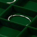12 Grids Velvet Jewelry Tray Bracelet Trays Bangle Holder for Bracelet Bangle Earring Ring Display Storage (Green) - size: 12 Grid