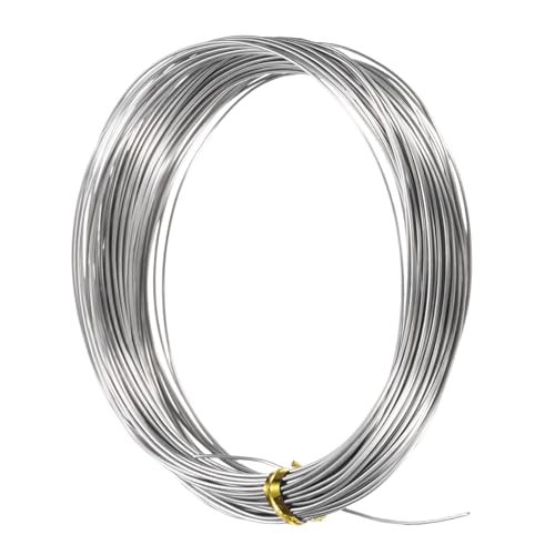 M METERXITY 20 Gauge Stainless Steel Craft Wire, 0.8mm 65.6 ft Bendable Floral Snare Wire for Jewelry Making/Sculpting/Armature Crafting/Floral Bonsai/DIY Crafts - size: 20 Gauge x 65.6 ft