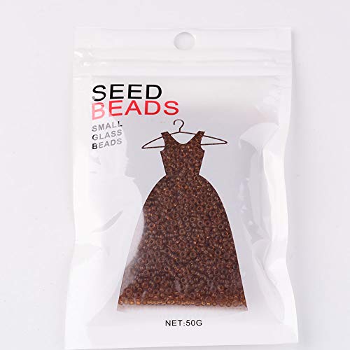 Craftdady 12/0 Trasparent Round Glass Seed Beads 2mm Smooth Tiny Loose Pony Spacer Beads DarkGoldenrod About 3000Pcs for Jewelry Making Hole: 0.8mm - color: Transparent DarkGoldenrod, 2mm