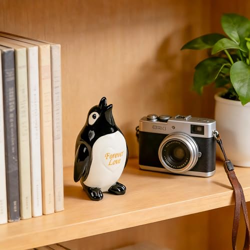 Gifts for Him Her Boyfriend Girlfriend, To My Love Handmade Ceramic Mini Penguin Anniversary Birthday Gifts for Women Men, Romantic Valentines Forever Lover Gifts for Wife Husband Couples Cute Decor - style: Penguin