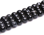 HAAMIIQII 60pcs 6mm Natural Black Striped Agate Stone Beads Round Loose Gemstone Beads for Jewelry Making Strand 15 Inch - color: Black Striped Agate, size: 6mm 60pcs