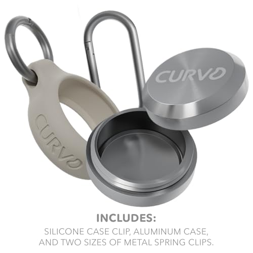 CURVD Premium Carrying Case Durable Travel Keychain Container, Medicine Pill Organizer, Travel Pill Box, Small Waterproof Holder for Pills, Earplugs, Compatible with Loop, Vibes & Eargasm - color: Honey