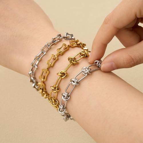 SMYHTGLIF 2 Meters Silver Bone Chain Bulk for Jewelry Making Stainless Steel Unsoldered Jewelry Making Chains Roll - color: Bone Silver