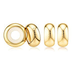 DALARAN Stopper Beads for Bracelets 925 Sterling Silver Clip Spacer Charm Bracelet Stoppers - style: 4Pcs Gold Charm Stoppers