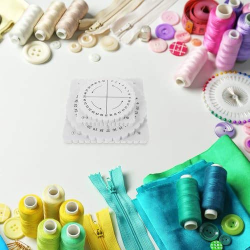 jojofuny 4Pcs Rope Weaving Board Set 5.90 Inch Round and Square Braiding Discs Lightweight Portable DIY Bracelet Loom Jewelry Making Tools for Friendship Bracelet Macrame Craft