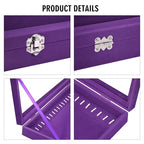Vicoter Velvet Necklace Display Jewelry Tray 20 Hook Necklace Tray Necklace Pendant Jewelry Tray for Women and Girls - color: Purple, size: 20 Hook