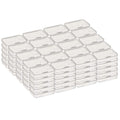 100 Pack Rectangular Clear Plastic Storage Containers Box with Hinged Lid for Beads and Other Small Craft Items (3.35 x 2.17 x 0.98 inch) - size: 3.35 x 2.17 x 0.98 inch
