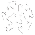 KISSITTY 100-Piece Platinum French Hook Ball Dot Earwires 22x11mm Dangle Earring Wires Findings
