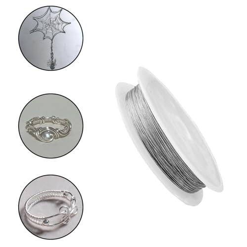 4 Rolls Stainless Steel Jewelry Wire 0.3mm Gauge for Jewelry Making, Craft, Sculpting, and Snare Wire Applications- 82 Feet per Roll