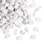 Beadia Natural White Howlite Stone Tila Beads 5x2mm Rectangle 2-Hole Spacer Beads for DIY Bracelet Earring Making 15"/Strand - color: White Howlite, size: 5x2mm