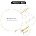 10 Pieces Oval Jewelry Making Chains 18K Gold Plated Necklaces Bulk with Extender Chains - color: Gold Oval