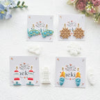 Nautical & Summer Fun Polymer Clay Cutters Set - 9pcs Coastal Shapes Including Lighthouse, Anchor, Ship Wheel, Ice Cream & Sunglasses for DIY Earring Jewelry, Soft Clay Crafts & Scrapbooking - color: Q color