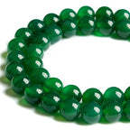 100pcs 6mm Green Agate Beads Natural Gemstone Beads Round Loose Beads for Jewelry Making - color: Green Agate, size: 6mm