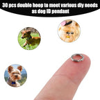 30pcs Split Rings, 8mm Stainless Steel Small Key Chain Mini Keychain Rings Split Open Jump Rings for Jewelry Making Metal Keyring Connectors Key Ring Attachment for Car Keys Craft Making