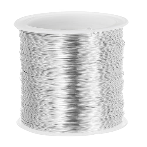 PATIKIL 28 Gauge Jewelry Wire, 328 Feet/100M Pure Copper Jewelry Beading Wire Soft Metal Plant Stem Ties for Jewelry Craft, Silver Tone (0.012") - color: Silver Ton, size: 28 Gauge