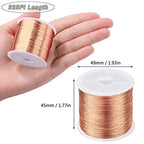 MIKIMIQI 328Ft Jewelry Wire - 26 Gauge Tarnish Resistant Copper Beading Wire for Jewelry Making, 0.4mm X 100m (Rose Gold) - color: Rose Gold