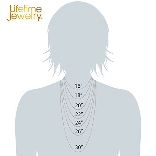 LIFETIME JEWELRY Crushed Herringbone Chain Necklaces for Women and Men 24k Gold Plated - color: White Gold, size: 36 inches, style: 2mm