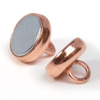 The Beadsmith Copper-Plated Clasps – Brass Jewelry Findings, 6 x 4.5 mm, 36 Set - color: Copper