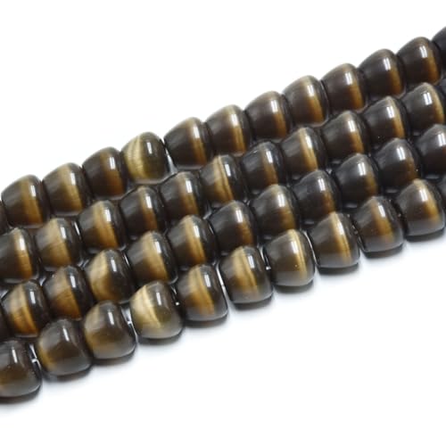 30pcs 10x13mm Brown Cat's Eye Apple Shape Stone Loose Gemstone Beads Semi-Precious Craft Supplies for DIY Jewelry Making - color: Apple10x13mm Brown