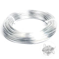 18 Gauge Aluminum Craft Wire, 164FT Bendable Metal Wire for Jewelry Making, Wreath Making, Beading - Silver