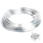 18 Gauge Aluminum Craft Wire, 164FT Bendable Metal Wire for Jewelry Making, Wreath Making, Beading - Silver
