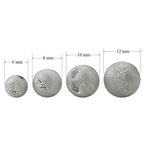 RUBYCA Round Dyed Electroplated Druzy Agate Quartz Crystal Gemstone Beads (1 Strand, Silver, 8mm) - color: Silver, size: 8mm