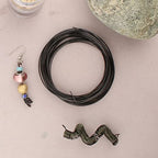 The Beadsmith Square Craft Wire - Medium Temper Beading Wire, Black Color, 21 Gauge, 7 Yards - color: Black, size: 21 Gauge, 7 Yard Coil