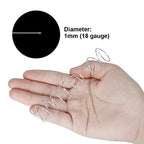 18 Gauge Aluminum Craft Wire, 165 Feet 1mm Bendable Metal Wire for Jewelry Making, Sculpting, Floral Making, Wreath Making, Crafting, Wire Wrapping, Christmas Ornaments (Silver) - color: Silver