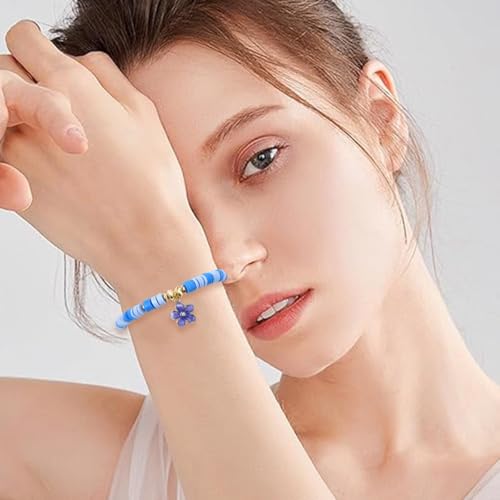 3219 PCS Clay Beads Bracelet Making Kit, Heishi Beads for Jewelry Making, Friendship Bracelet Kit for Adult Necklace Earring DIY with Polymer Clay Material - color: Clay Beads Kit (1 Box with Accessories)-about 3219pcs