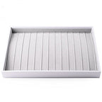 Oirlv Velvet Stackable Jewelry Trays Necklace Display organizer Storage Tray(13 Grids Necklace) - size: 13 Grids Necklace