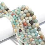 240Pcs Natural Amazonite Gemstone Beads Energy Healing Crystal Stone Round Loose Gemstone Stone Beads for Jewelry Making, DIY Bracelets Necklaces (Amazonite Beads-6mm) - color: Amazonite Beads-6mm