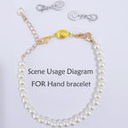 Magnetic Necklace Clasps and Closures-Magnetic Necklace Clasp Set, Double Locking Design, Gold and Silver (4pcs Gold Silver) - color: 4pcs gold silver