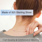 Rose Gold Necklace Extender Rose Gold, 925 Sterling Silver Necklace Extender Chain Bracelet Anklet Jewelry Extension for Women, 3 Piece Set (2, 3, 4 Inches) - color: RoseGold, size: 2 3 4 inch