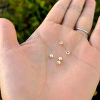 50pcs Adabele Real 1/20 14K Gold Filled Seamless 4mm (0.16 Inch) Tiny Small Round Loose Beads Spacer Non Tarnish for DIY Craft Jewelry Making JK2-A4 - color: 14K Gold Filled, size: 4mm (0.16") - 50pcs
