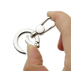 2pcs Double Opening Snap Hooks,Push Gate Snap Hook Metal Swivel Lobster Claw Clasp Purse,Backpack,Bag Strap,Keyring,Phone case (Silver) - color: Silver