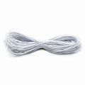 Amaney 0.8mm White Elastic Cord Beading Threads Stretch String Fabric Crafting Cords for Jewelry Making 20m - size: 0.8mm, style: White