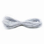 Amaney 0.8mm White Elastic Cord Beading Threads Stretch String Fabric Crafting Cords for Jewelry Making 20m - size: 0.8mm, style: White