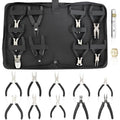 10 Pack Jewelry Pliers Set, Mini Pliers Set, Jewelry Making Include Flat, Jewelry Tools, Needle, Round, Bending Linesman, Applicable to Handicrafts, Earring Making, Repairing