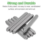 HARFINGTON 36pcs Metal Stamping Kit 1/8" (3mm) Steel Uppercase Letter and Number Punch Set (A-Z / 0-8 / "&" Symbol) Punch Press Tool with Case for Imprinting Metal Plastic Wood Leather - size: 1/8"