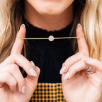 Valloey Rover Gold Necklace for Women 14K Gold Plated Circle Cubic Zirconia Pendant Necklace Dainty Twist Rope Chain Necklace Simple Jewelry Gift for Women - style: CZ-dot
