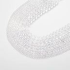 100Pcs Natural Stone Beads 6mm Crystal Quartz Round Gemstone Loose Beads with Elastic Bracelet String for Bracelets, Necklace, Jewelry Making - color: Clear Crystal Quartz, size: 6mm