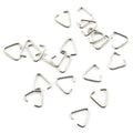 E-outstanding 100Pcs Metal Triangle Open Jump Rings for Decoration Jewelry DIY Accessories, 15mm
