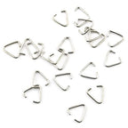 E-outstanding 100Pcs Metal Triangle Open Jump Rings for Decoration Jewelry DIY Accessories, 15mm