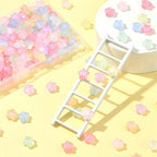 200Pcs Acrylic Luminous Star Beads for DIY Jewelry Bulk Glow in the Dark Mixed Color Cute Spacer Beads for Bracelets Necklaces Earrings Making and Crafting - color: Luminous Star- 200 pcs