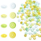 120pcs 3x8mm Mixed Colors Cat's Eye Disk Stone Loose Spacer Gemstone Beads Semi-Precious Craft Supplies for DIY Jewelry Making - color: Disk3x8mm Mixed Colors