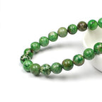 MJDCB 8mm Grass Green Imperial Jasper Gemstone Beads Round Loose Stone Bead for Jewelry Making Bracelets Necklaces - color: Grass Green Imperial Jasper, size: 8mm