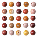 AD Beads 8mm Natural Round Loose Beads 110 Pieces, for Making 108 Mala Prayer Beads Necklace, Bracelet & Yoga Meditation, Jewelry Design (Mookaite Jasper) - color: Mookaite Jasper