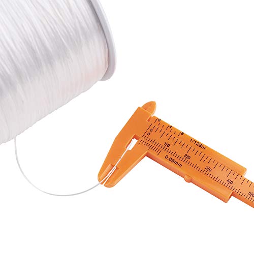 Pandahall 500m/roll Elastic Bracelet String 0.3mm Clear Crystal Stretch Bead Cords for Seed Beads Jewelry Making